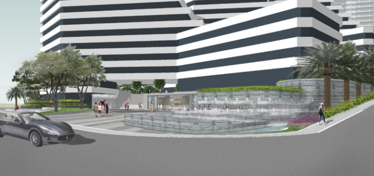 [广东]大百汇高新技术产业园景观概念设计（PDF+99页）-商业广场效果图