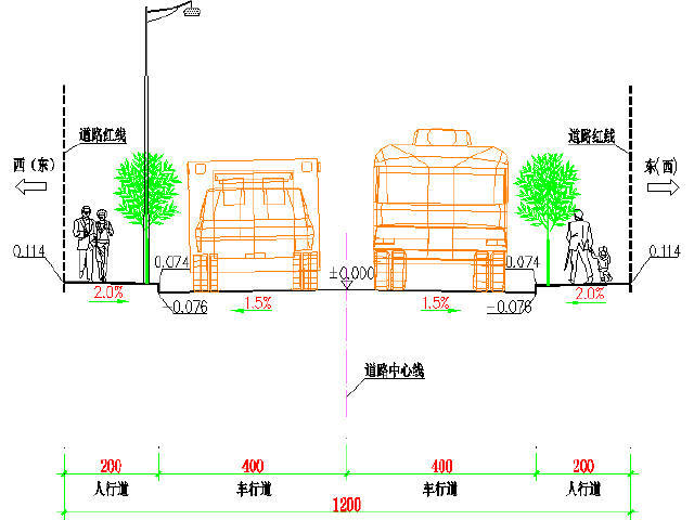 市政道路沥青路面结构设计资料下载-[云南]工业园区12m宽中型交通量沥青路面城市支路工程设计图346张CAD（含挡土墙交通）