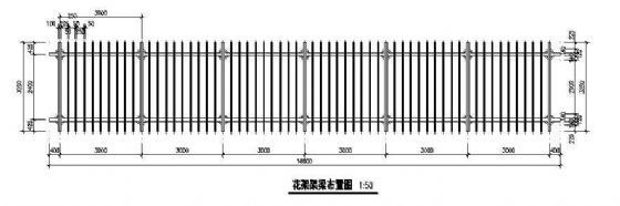 某小区花架施工详图-2