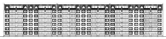 内蒙古某大学某六层住宅楼建筑方案图