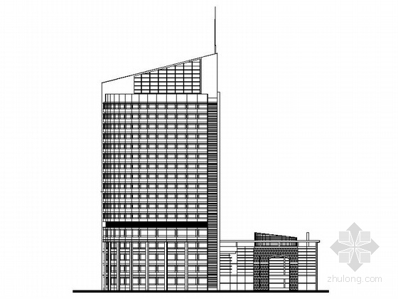 延边大学附属医院资料下载-[上海]某知名大学十七层附属医院建筑方案图