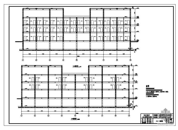 信息中心办公楼资料下载-[学士]邯郸市某信息中心办公楼毕业设计(含计算书、建筑结构设计图) 