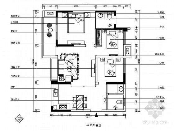 餐厅装修效果图港式资料下载-[重庆]核心地段现代港式三居室样板间装修图（含效果）