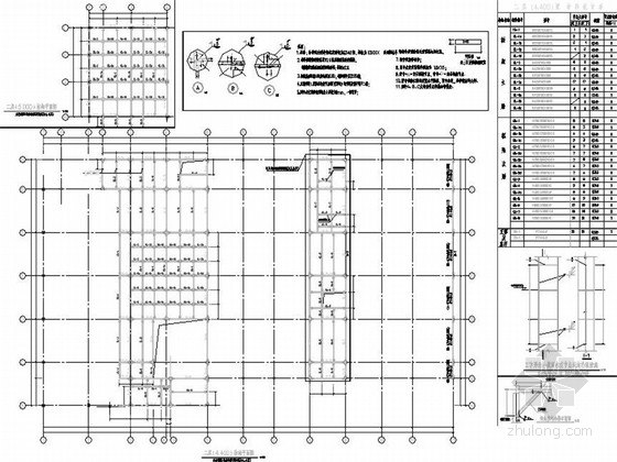二层仓库cad资料下载-二层钢框架结构4s店展厅结构施工图