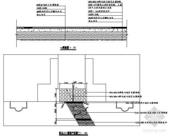 单元入口详图资料下载-单元入口铺装图二