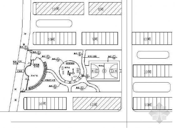 cad绿化景观施工图资料下载-某村绿化景观工程施工图