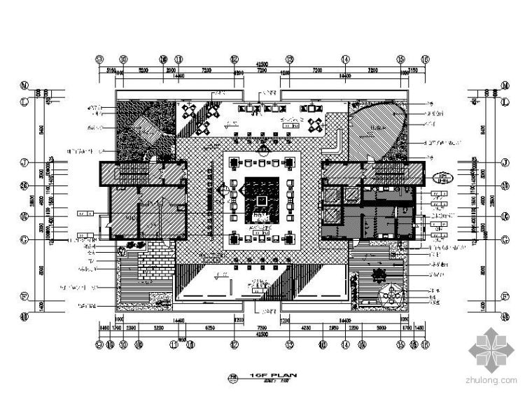 江南大学图书馆CAD资料下载-[江南]某大学图书馆装修图(含效果)