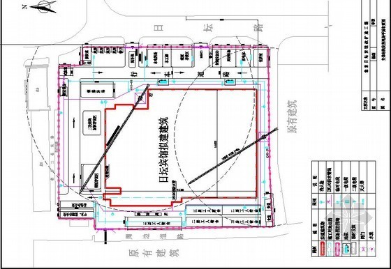 酒店平面cad布置图资料下载-[北京]宾馆改扩建工程主体结构及装饰装修阶段平面布置图