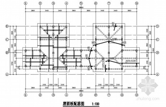 筏型基础设计资料下载-[江苏]框架结构别墅结构施工图（三层 筏型基础）