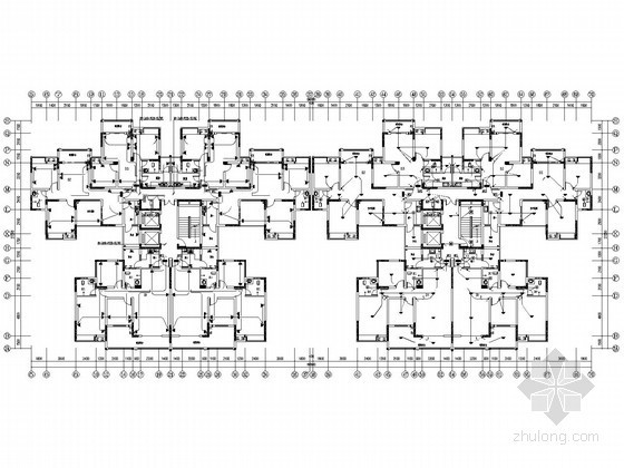 大型幼儿园电气设计图资料下载-[重庆]大型小区商业住宅楼全套电气施工图纸128张（含6栋楼、地下室）