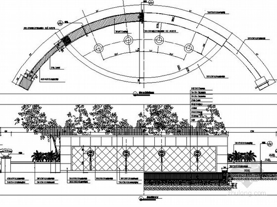 景墙CAD做法资料下载-弧型特色景墙施工做法