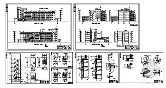 某五层电脑教学楼建筑方案图-2