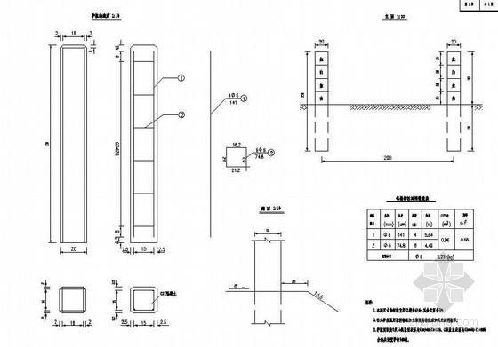 建筑工程施工里程碑计划资料下载-百米桩里程碑公路界碑节点详图设计