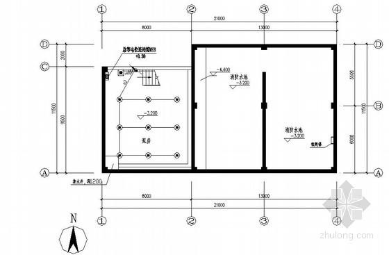 宿舍建筑消防水箱设计资料下载-某工程消防水箱间电气图纸