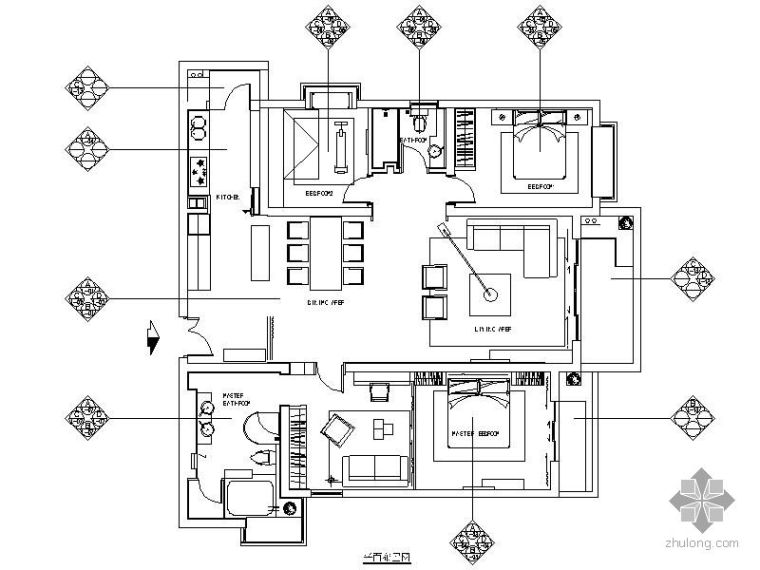 四室两厅CAD预算资料下载-[深圳]三室两厅装修图(含预算)