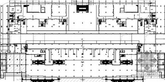 [安徽]车站综合交通枢纽线下车站及广场智能系统电施图100张(知名设计院）-首层弱电平面图
