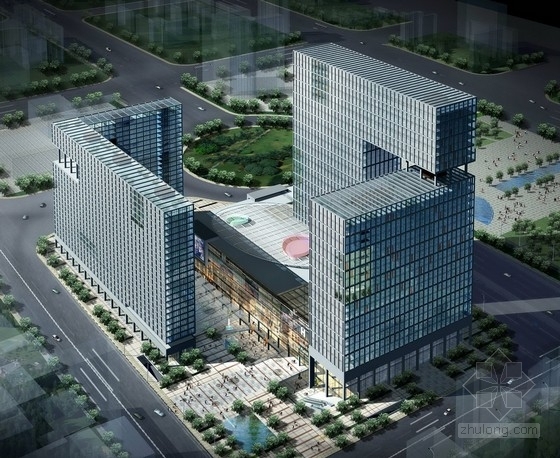 高层商业建筑表皮资料下载-[安徽]30层高层商业综合体建筑方案文本
