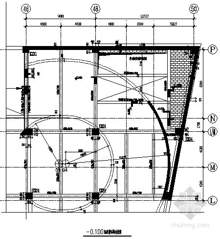 混凝土框架上加建钢框架资料下载-[沈阳]广场钢框架-中心支撑加建楼梯结构施工图