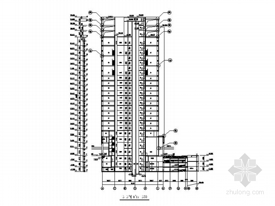 [深圳]某二十二层商业综合体建筑施工图（99.65米）-图8