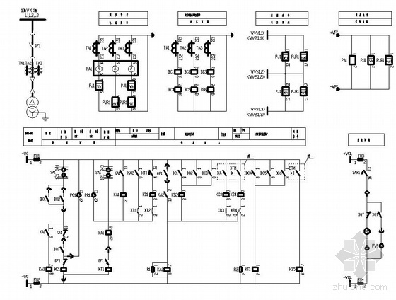 变电所二次控制原理图- 