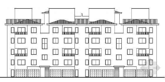 休闲别墅建筑施工图资料下载-联体别墅建筑施工图