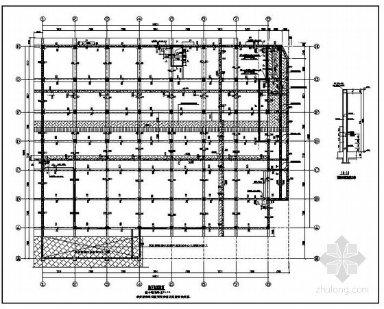 住宅框架结构设计图资料下载-某地下车库框架结构设计图