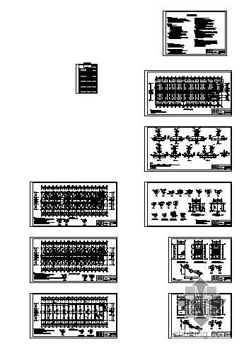 某煤炭公司六层公寓楼结构图