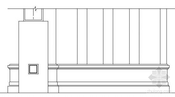 楼梯石材栏杆施工图资料下载-围墙栏杆施工图