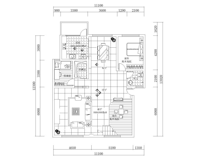 跃式住宅装修设计资料下载-跃层户型装修设计方案