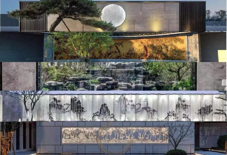 岭南景观墙资料下载-100款 · 超美的景墙设计
