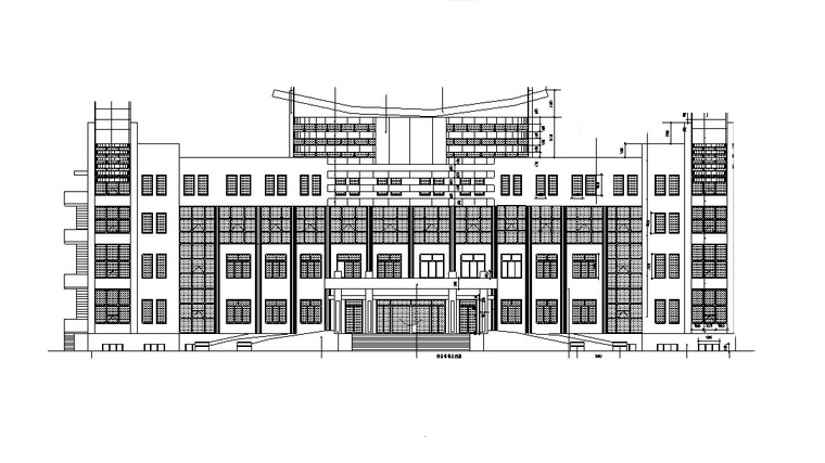 多层办公楼建筑施工图纸资料下载-多层办公楼建筑设计方案（CAD施工图）