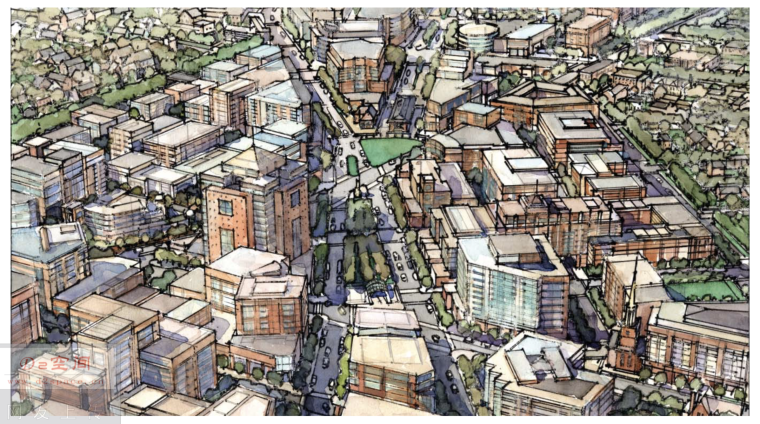 国外城市规划方案手绘资料下载-[国外]克拉伦登城市规划设计方案文本