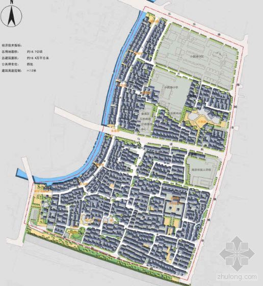 传统街区改造设计方案资料下载-江苏南京某街区规划设计方案