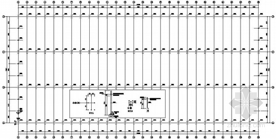 24米跨度门式钢架施工图资料下载-[河北]某门式钢架成品库结构施工图(含建筑)