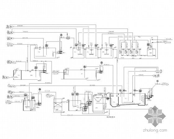 [河南]醋酸项目配套污水处理工程工艺竣工图-污水处理工艺PID图(一)(预处理工艺阶段)