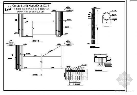 21m基坑支护设计图纸资料下载-某花园基坑支护设计图纸