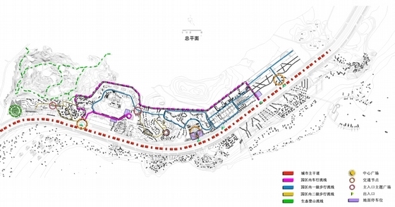 [福建]滨海生态旅游度假区概念性规划设计方案文本（含多个地块）-滨海生态旅游度假区概念性规划设计分析图