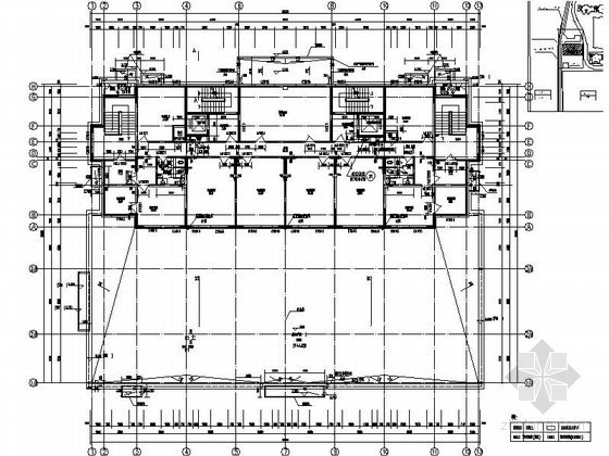 [黑龙江]现代风格高层住宅廉住房建筑施工图（含多栋建筑 知名甲级设计院）-现代风格高层住宅廉住房建筑平面图