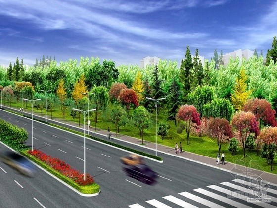 道路绿化每平方米造价资料下载-[安徽]道路绿化及铺装工程招标文件（附合同）85页