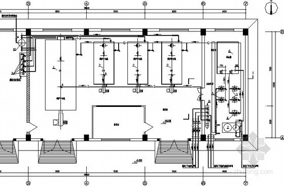 锅炉房管道平面布置图资料下载-[内蒙古]蒸汽锅炉房设计施工图