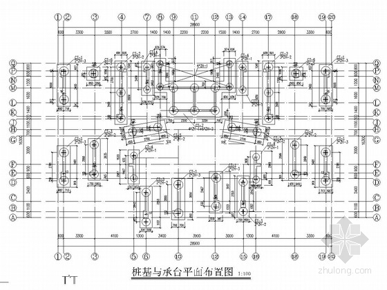 高层一层平面图资料下载-28层框架剪力墙结构高层住宅楼结构施工图