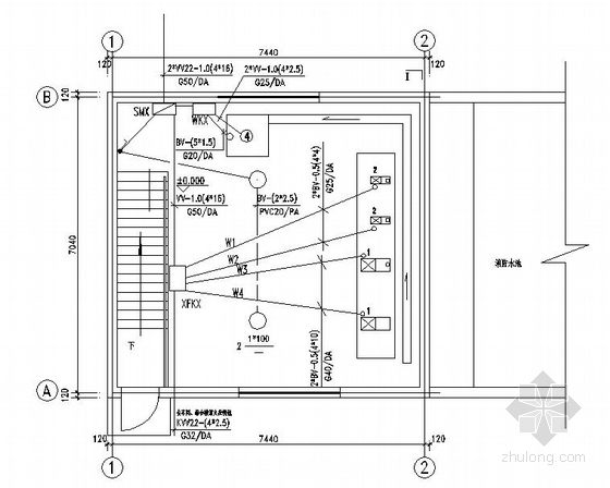 500方消防水泵房资料下载-某厂区消防水泵房图纸