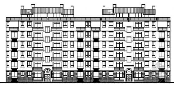 异形多层建筑资料下载-某六层异形柱住宅楼建筑施工图