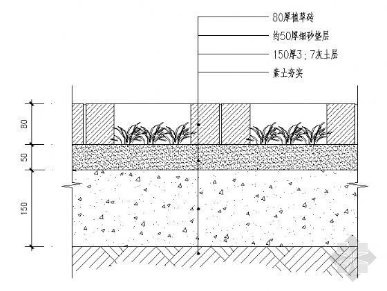 植草砖详图-2
