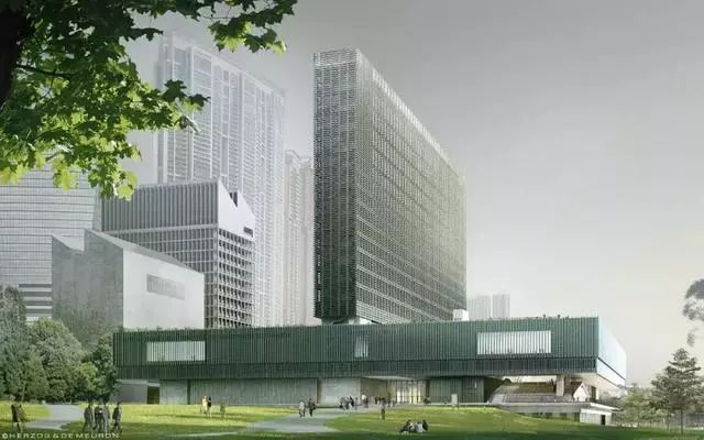 传统建筑博物馆设计方案资料下载-赫尔佐格&德梅隆设计的“香港M+博物馆”落成，将提前2019年开放