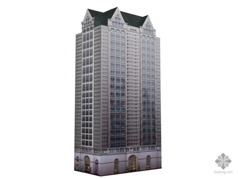 高层办公尺寸分析资料下载-高层办公建筑
