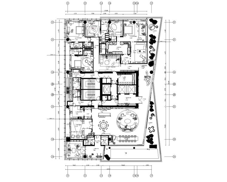 四居室室内装修施工图资料下载-[HID+DIA]深圳湾1号-豪华四居室样板间室内装修设计施工图+效果图
