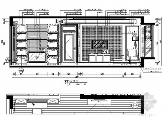 [南宁]高层住宅奢华欧式四居室装修图（含效果实景）-卧室立面图