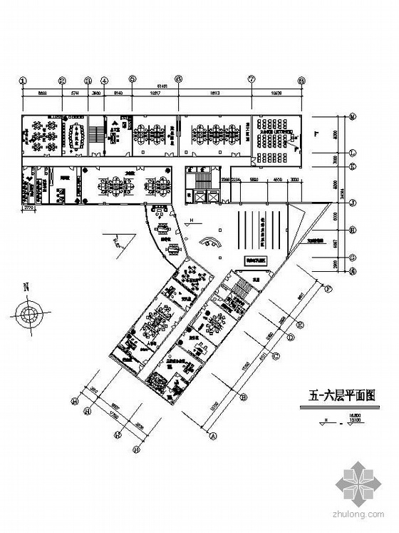 艾默生南京办公楼资料下载-[南京]某办公楼装修图纸