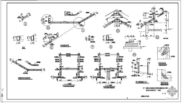 老虎窗cad图资料下载-某多层坡屋面老虎窗节点构造详图（通用图）